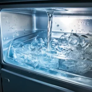 Refrigerator drip pan full of water