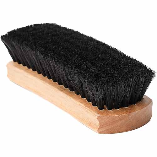 how to clean shoe polish brush